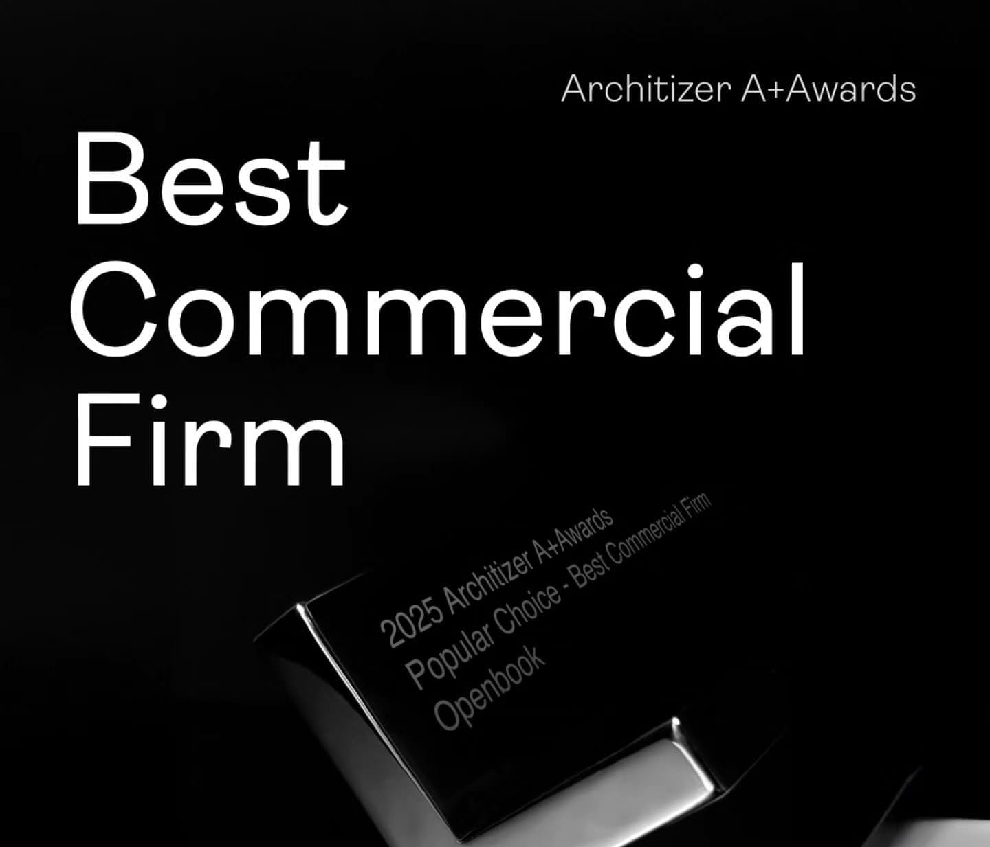 Openbook Group Wins Best Commercial Firm at Architizer A+Awards 2025